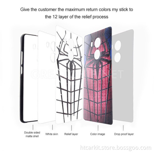 Wholesale Embossment Relief TPU phone case for huawei mate 8 cover case